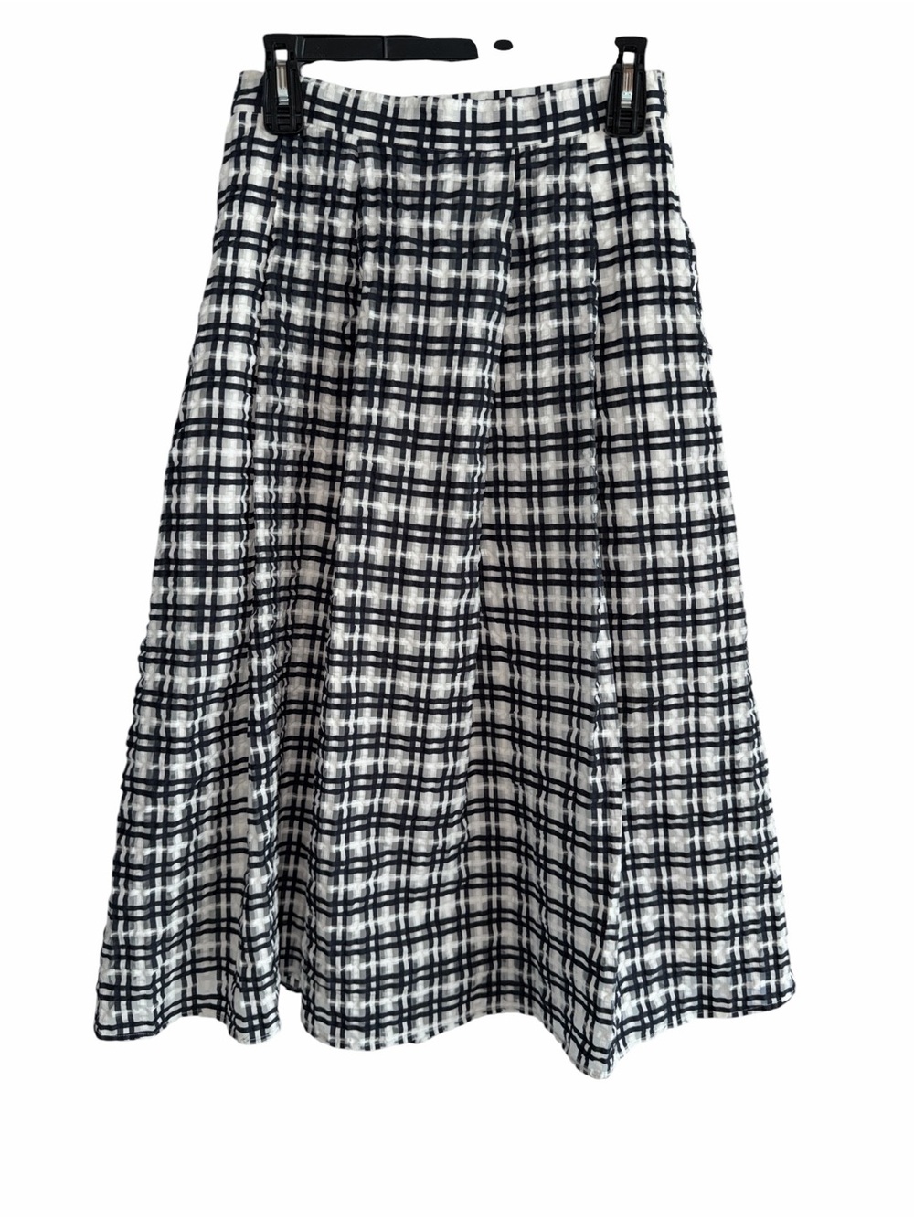 Maeve by Anthropologie navy and White Overlay Skirt Circle Midi Size 6P NWT - Picture 5 of 11
